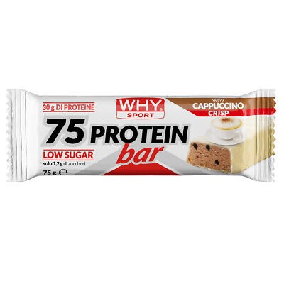 Barretta why sport 75 protein bar cappuccino crisp 75gr