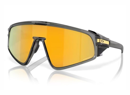 Occhiali oakley latch panel grey smoke prizm 24k